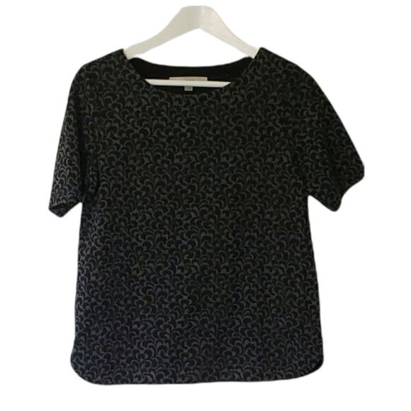 Loft Grey & black filigree loft top - Picture 1 of 3